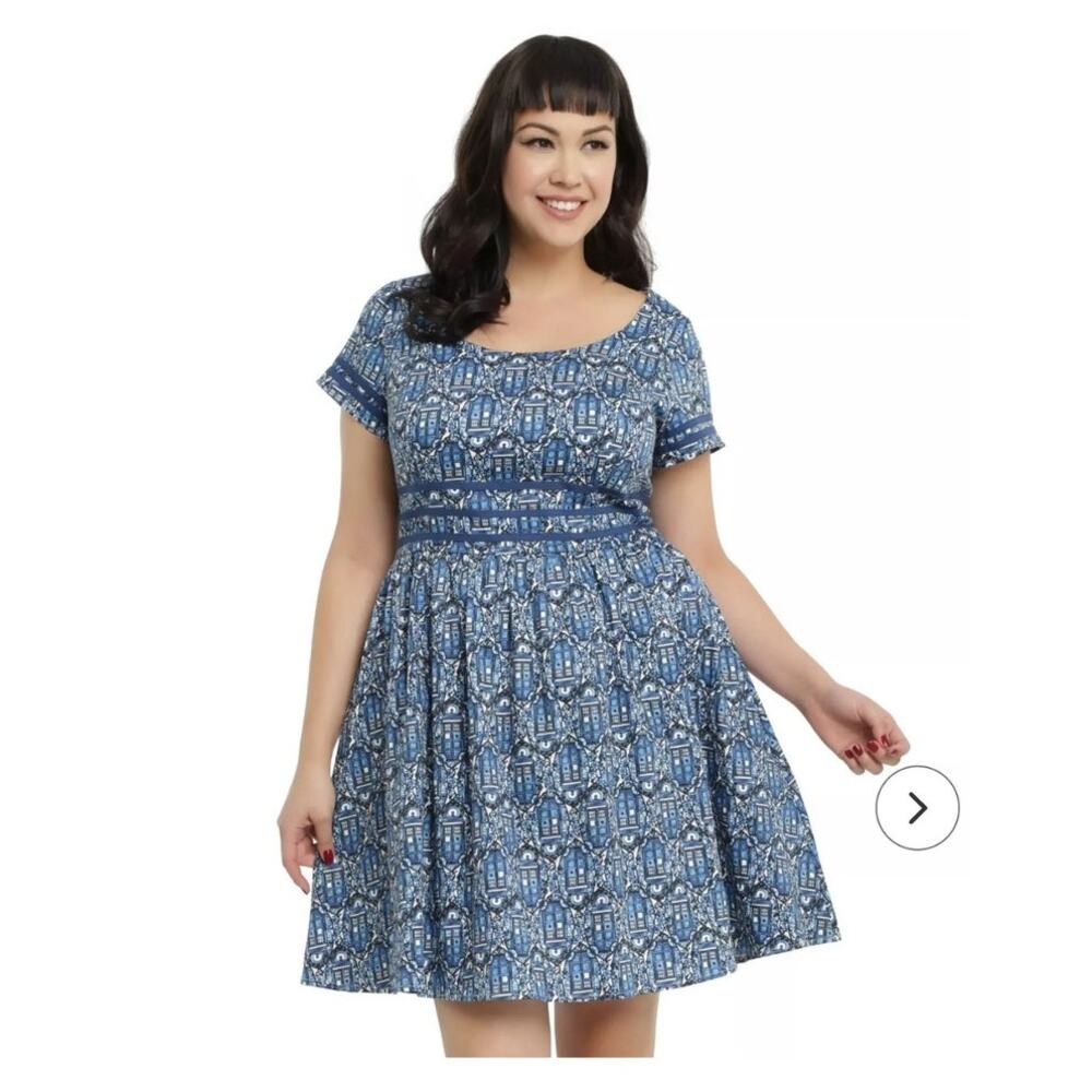 Torrid 18 Licensed Doctor Who Babydoll Dress Tailored